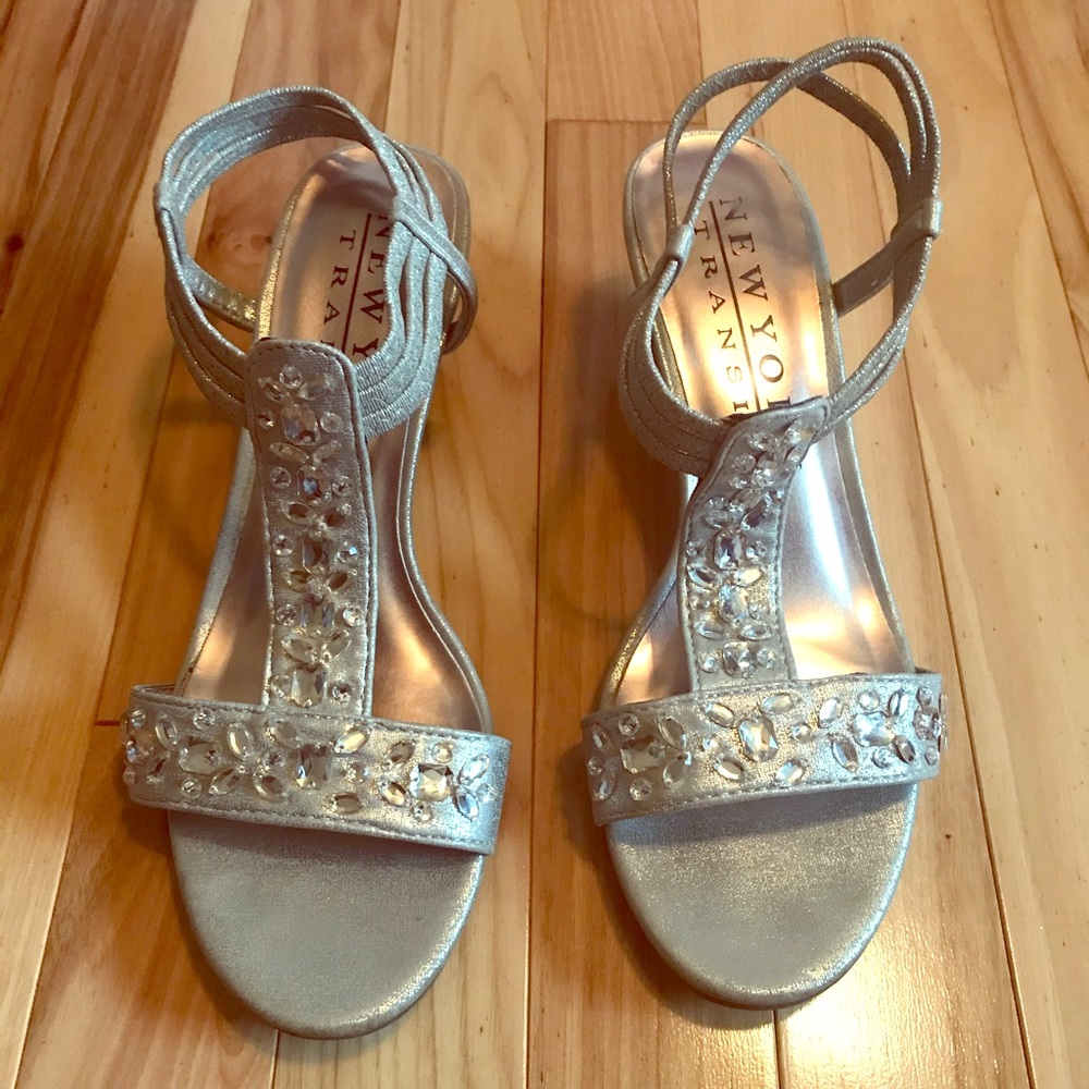 Champagne Wedge Sandals